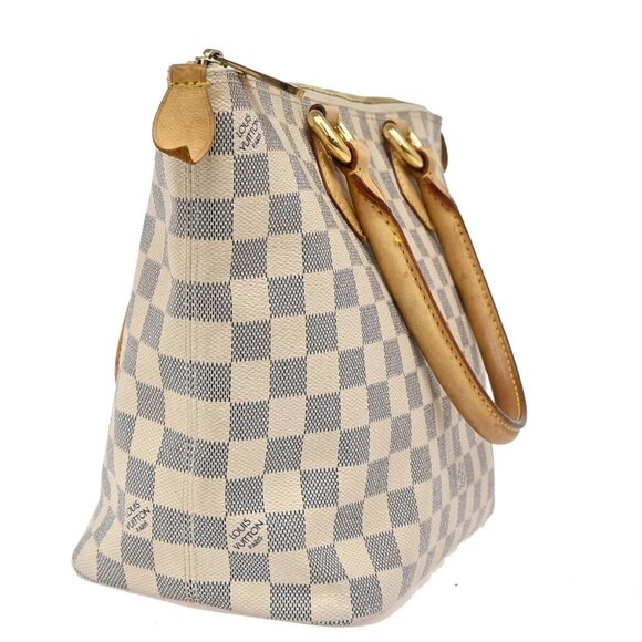 LOUIS VUITTON Saleya PM Hand Bag Damier Azur Leather White France - Picture 3 of 16